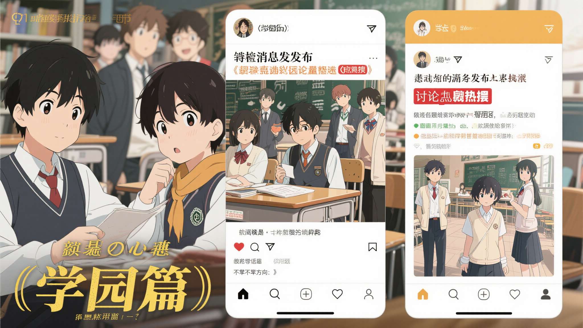 "学园篇"完结消息一经发布，社交媒体上的讨论量迅速攀升，相关话题在多个平台登上热